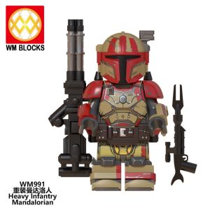 Stars Wars Minifinger The Heavy Infantry Mandalorian Building Blocks Play Minifigure For Lego