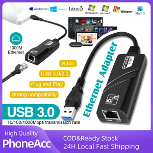 USB 3.0 10/100/1000 Mbps Gigabit Ethernet Adapter Gigabit LAN USB to RJ45 Cable Converter