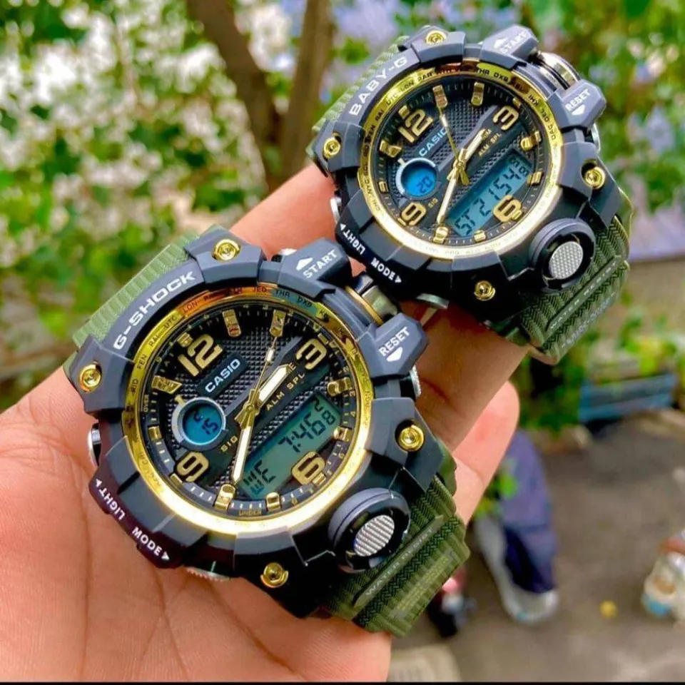 G. shock Mudmaster couple set jam tangan lelaki perempuan free box g. shock murah Lazada