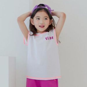 Kids’ Sunny Pop Sleeveless T-Shirt – Korea’s Premium Kidswear by I LOVE J (Ages 4–7)