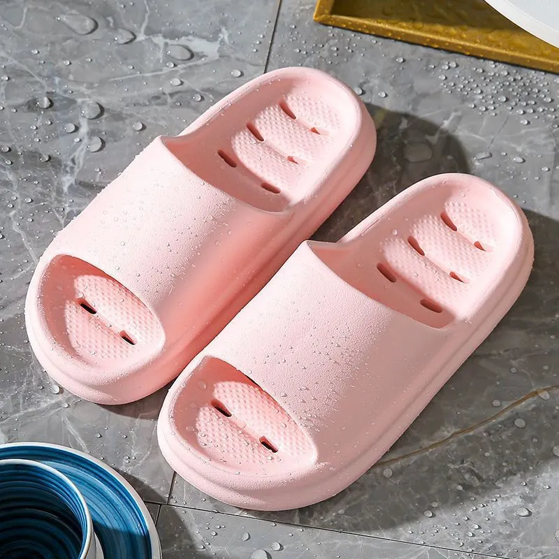 Japanese thick soled bathroom quick-drying slippers home indoor Anti slip  soft bottom slippers for women and mens