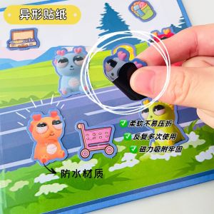 ZEEMIN Popular Dragon Magnetic Quiet Book Large Size Girl DIY Dress Up New Scene Childrens Handmade Educational Magnetic Toys