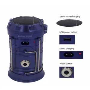 Lampu solar Emergency Led Lentera plus Senter-Rechargeable Camping Lantern