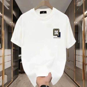 ✅ 2026 Summer oversize brhnd short sleeve t-shirt printed T-shirt men trend loose gangster high-grade handsome shirt tops .C