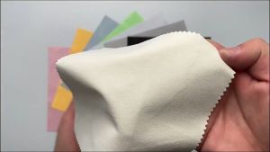 ผ้าเช็ดแว่นตา ผ้าเช็ดเลนส์แบบเส้นใยยาวยืดหยุ่นพิเศษ 4 สี ผ้ากันฝุ่น