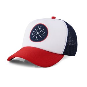 DENZEL | DZ 04  MERAH PUTIH TRACKER CAP - TOPI BASEBALL - TOPI HIKING - TOPI GUNUNG - TOPI TRACKER - COD