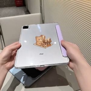 Premium Clear Acrylic iPad Case For iPad 11th Air8th M4 Soft‑Edge Shockproof Protective Cover