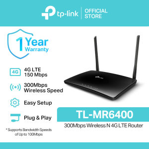 TP-Link Official Store | TL-MR6400 | 300Mbps Openline 4G LTE Wi-Fi Globe/Smart/Sun All Network Supported Portable Prepaid WiFi Modem with Sim Card Slot