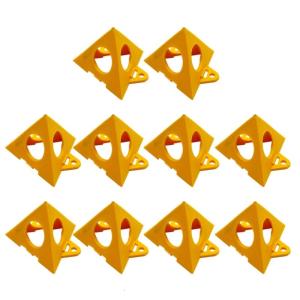 Pack of 10 Mini Cone Paint Stands Adjustable Painting Stands Foldable Paint Holder ABS Stands for Canvas & Door Risers