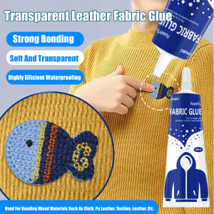 Environmentally friendly waterproof transparent leather fabric glue