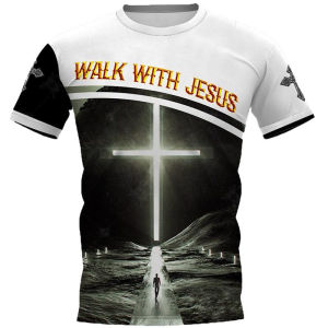 Christian Jesus Graphic T-shirt Men Women Clothing O-neck Short Sleeve T Shirts 3D Print Savior Casual Fashion Streetwear Tees