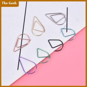 [The Gesh] 50 cái Kẹp Giấy Hình Giọt Nước Kim Loại kẹp đánh dấu sách dễ thương Kawaii văn phòng phẩm