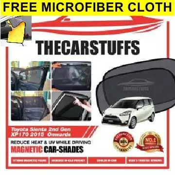 Toyota Sienta 2nd Gen XP170 2015 - Current (6 pcs) Magnetic Sunshade