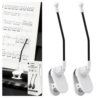Professional Piano Music Book Clip | Adjustable Page Holder | Durable Piano Accessories | Easy Install