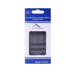 4Pcs/set Leather Sewing Kit DIY Leather Sewing Awl Needle with Copper Handle Set Household Leather Canvas Tent Shoe Repair Tool