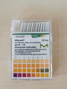 pH indicator strip (Merck ) กระดาษวัดค่าพีเอช กระดาษลิตมัส(100ชิ้น)