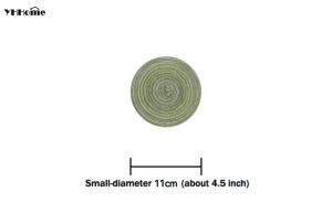 Elegant Placemats For Dining Table Cotton-Ramie Japanese Style Heat-Resistant Round Design Anti-Slip Dinnerware Cup