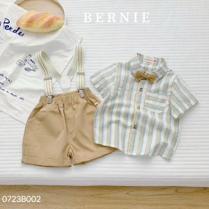Bộ đồ quần áo set sơ mi công tử 4 món cho bé trai mặc sinh nhật đi chơi đi học đi đám cưới 1 đến 7 tuổi BERNIE