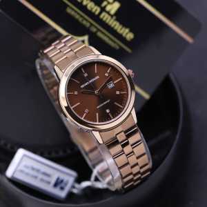 [COD✅]Promo KOREAN Fashion WATCH Premium TERLARIS Jam Tangan Kasual ANALOG Mewah SEVEN MINUTE Original M705 Series WANITA Terbaru RANTAI STAINLESS STEEL Diameter : 32 cm TANGGAL AKTIF✅Free BOX Exclusive SEVEN MINUTE Dan BATERAI Cadangan WATER RESIST 100M
