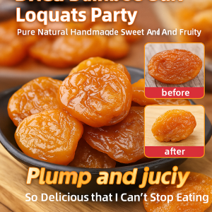 Bamboo Salt Dried Loquat Non-Nuclear Original Flavor Pipa Dried Pei Pa Koa With Bamboo Salt Pure Natural Dry Fruit