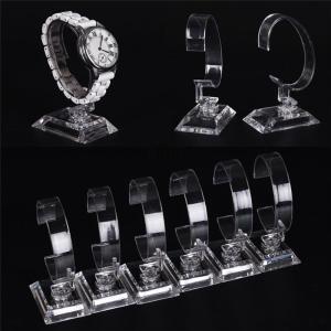 [COD] Buin 2pcs Clear Acrylic Detachable Bracelet Jewelry Watch Display Holder Stand Rack
