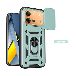 Casing For VIVO V80 4G 5G 2026 VIVOV80 V2648 Phone Case Shockproof Armor Ring Bracket Hard Back Cover For infinixHot50i Slide Camera Lens Protection