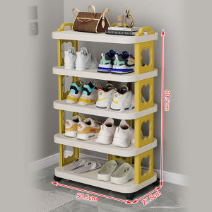 Multitier mobile shoe rack narrow multifunctional
