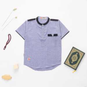 KEMKO ATALLAH / Baju Anak Lebaran Terbaru / Kemeja Koko Couple Modern Islami Kakak Adik