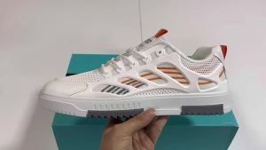 Mens spring breathable mesh shoes trendy versatile casual sneakers lace-up student sports soft-soled white trendy shoes