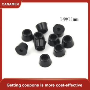 【CANAMEK 】 10Pcs Black Rubber Round Cabinet Instrument Case Feet Foot Circular Bumpers Pads