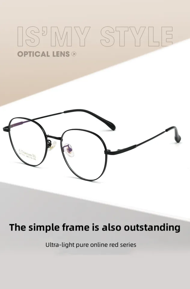 FIRADA New Fashion Eyewear Women's Round Retro Titanium Eyeglasses