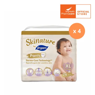 [Carton of 4] Skinature Pants By Drypers XL 26s