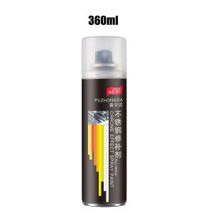 360ml Chrome Spray Paint Stainless Steel Metal Silver Spraying Agent Car Maintenance Cleaning Spray