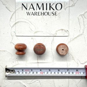 Tarikan laci Knob Kayu Bulat