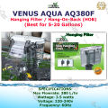 Venus Aqua AQ380F (AQThree-Eighty) 3.5 watts Slim Hanging Filter (for 5-20 Gallons) (flt)(acc)(20gl) (10gl (15gl) (5gl). 