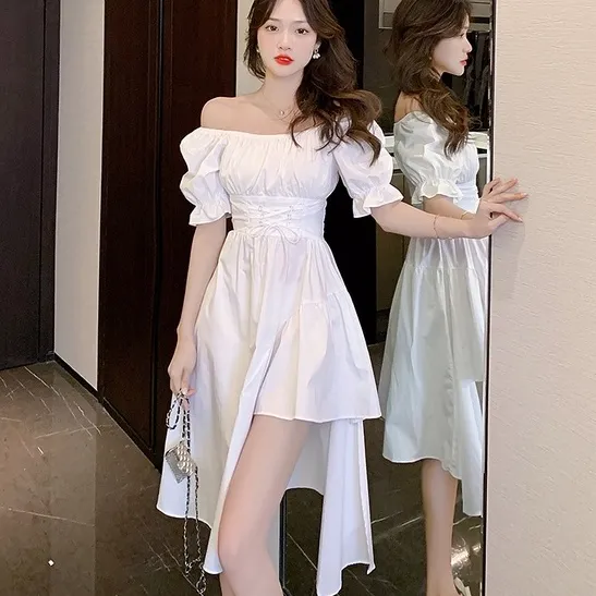 White best sale dress casual