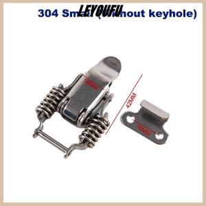 LEYOUFU Stainless steel 304 spring hasp toolbox toggle latches lock wood suitcase buckle hinges Furniture Hardware Accessories