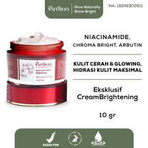 Ardiras Cream Night Brightening Krim Malam Pelembap Dan Pencerah Kulit Wajah With Niacinamide Arbutin 10gr Skincare Untuk Kulit Sensitif Dan Aman untuk Semua Jenis Kulit BPOM