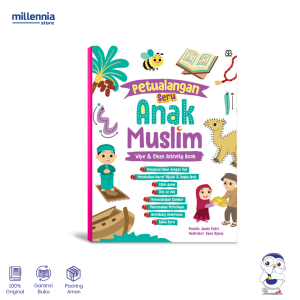 Bentang Kids - Buku Anank Petualangan Seru Anak Muslim Wipe & Clean Activity Book - Buku Anak 3-6 Tahun - Millennia