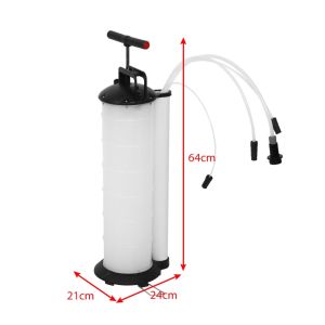 7L Engine Oil Fuel Extractor Pump Manual Suction Vacuum Petrol Fluid Transfer Pump Tank