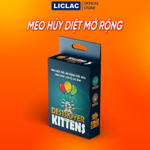 Bài MÈO HỦY DIỆT HỘP CỨNG Full Cơ Bản + Mở Rộng giấy cứng cán màng - Boardgame Destroyer Kittens