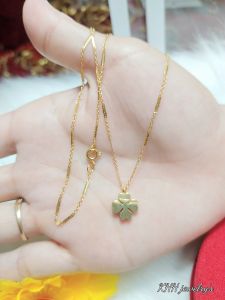 Dây chuyền nữ 4 lá kiểu dây trúc cao cấp- Hàng quốc tế dùng tắm rửa thoải mái không đen (Dùng lâu dài không đen)