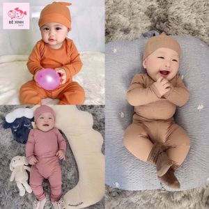 [HOT HIT] Đồ Ngủ Cho Bé Trai Bé Gái Bé Trai Quần Áo Trẻ Em Thu Đông BX46 Đồ Bộ Thu Đông Tay Dài Len Tăm GÂN_THỎ cho bé - Bé Xinh Shop