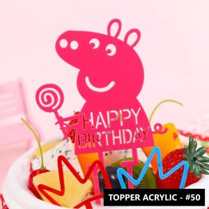 AliMaMa - BIRTHDAY TOPPER ACRYLIC - Cake Kue Toper Tusukan Hiasan Happy Birthday Ultah Akrilik Medan