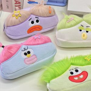 Fried Hair Ugly Doll Large Capacity Pen Case New Cute Cartoon Stationery Storage Box Portable Pen Box Student Stationery School Office Supplies