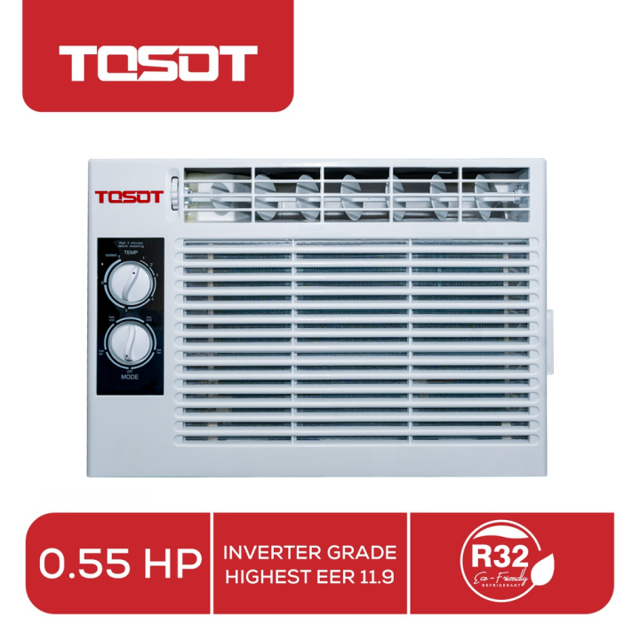TOSOT Aerocool 0.55 HP Non inverter Window Type Manual Air Conditioner Highest EER 11.9 TJC05FME Local Supplier Warranty Ac 10 Sq Meters Ac Lazada Lazada PH