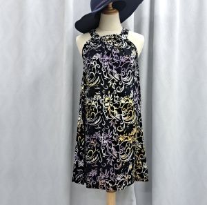 [048] [1025] WOMEN SHORT DRESS BATIK STRAPS/BATIK FASHION DRESS STRAPS/RAYON MATERIALS DRESS