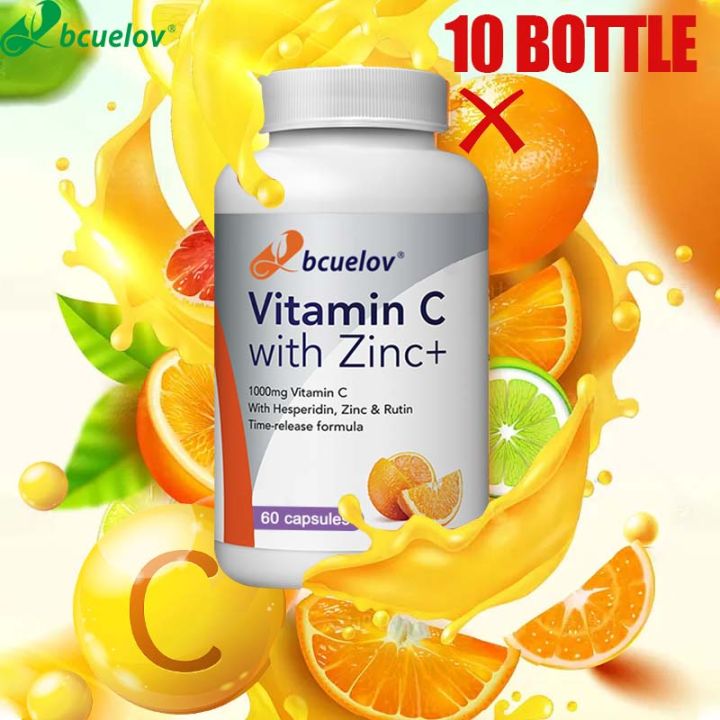 Vitamin C Supplement 1000mg With Zinc Powerful Immune Support