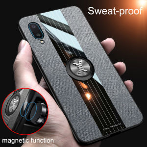 DKHORSING Phone Case OPPO A95 A74 Magnetic Finger Ring Holder Fabric Hard Handphone Casing Oppo A74 2021 Softcase Oppo a95 Frame Cloth Shockproof Cover