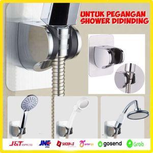 Holder Shower Tempel Gantungan Shower Hanger Braket Shower Tempel Kuat Bisa Di Atur